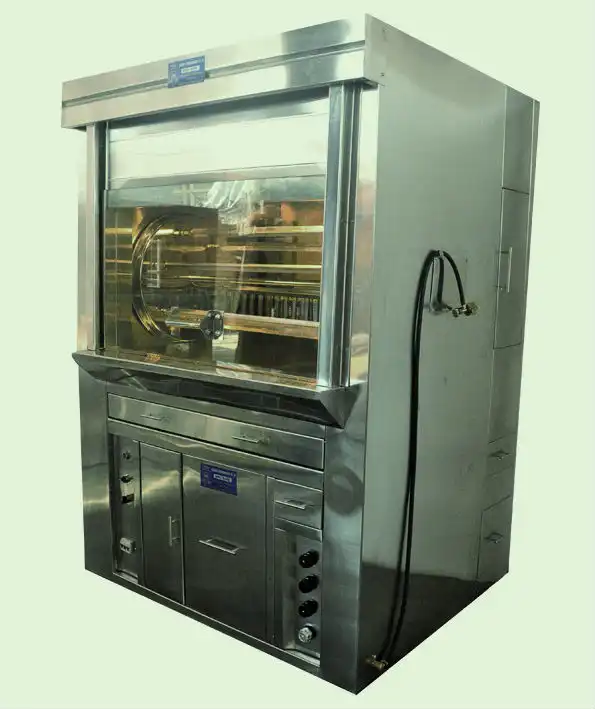 Horno ecologico dual para pollos a la brasa