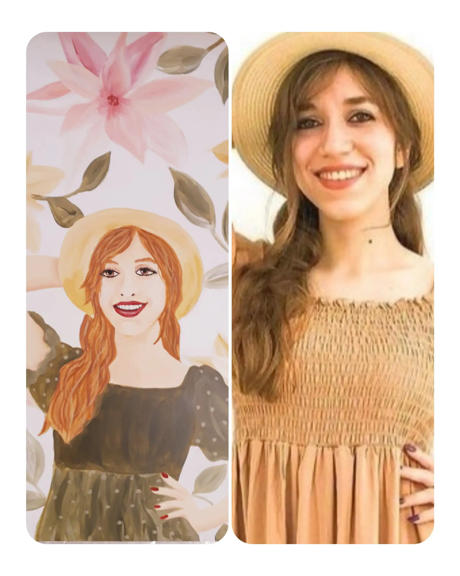 Retratos a pedido en acrílico sobre lienzo