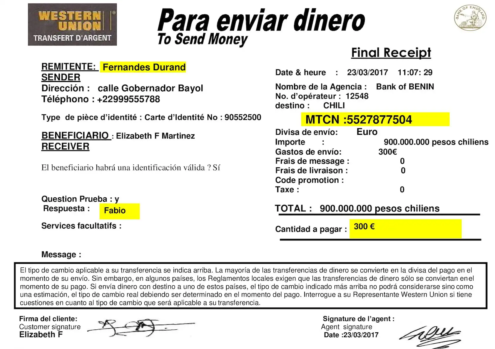 Oferta de crédito financièro