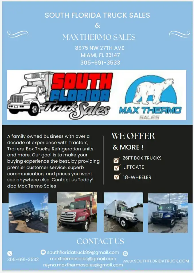 we sell !! we rent!! trailers, trucks, boxes , reefer units,  flatbeds and more