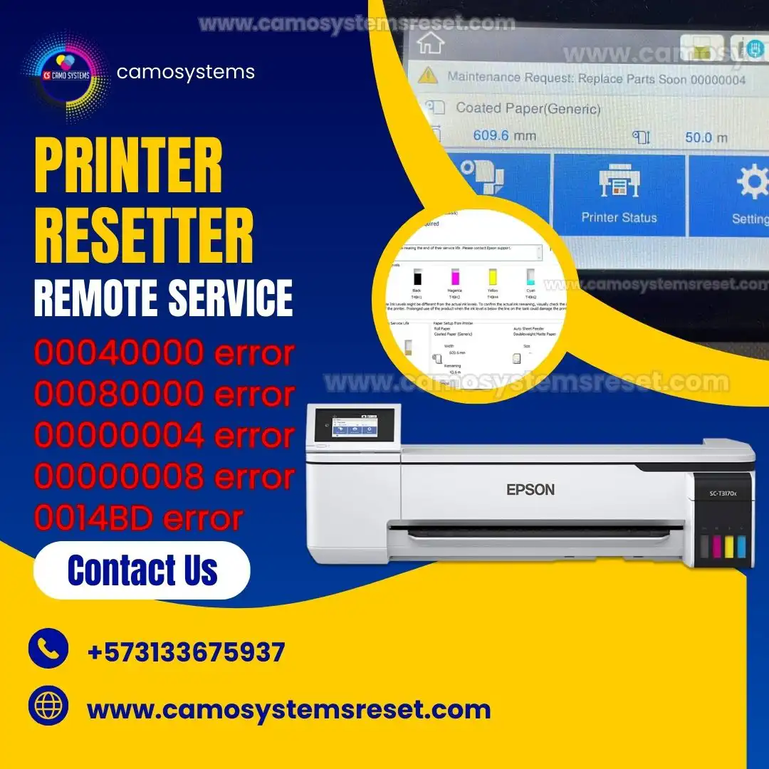 :Epson plotter Resetter Service Program Service Support Tool Reset SC-T3170, SC-T5170, SC-