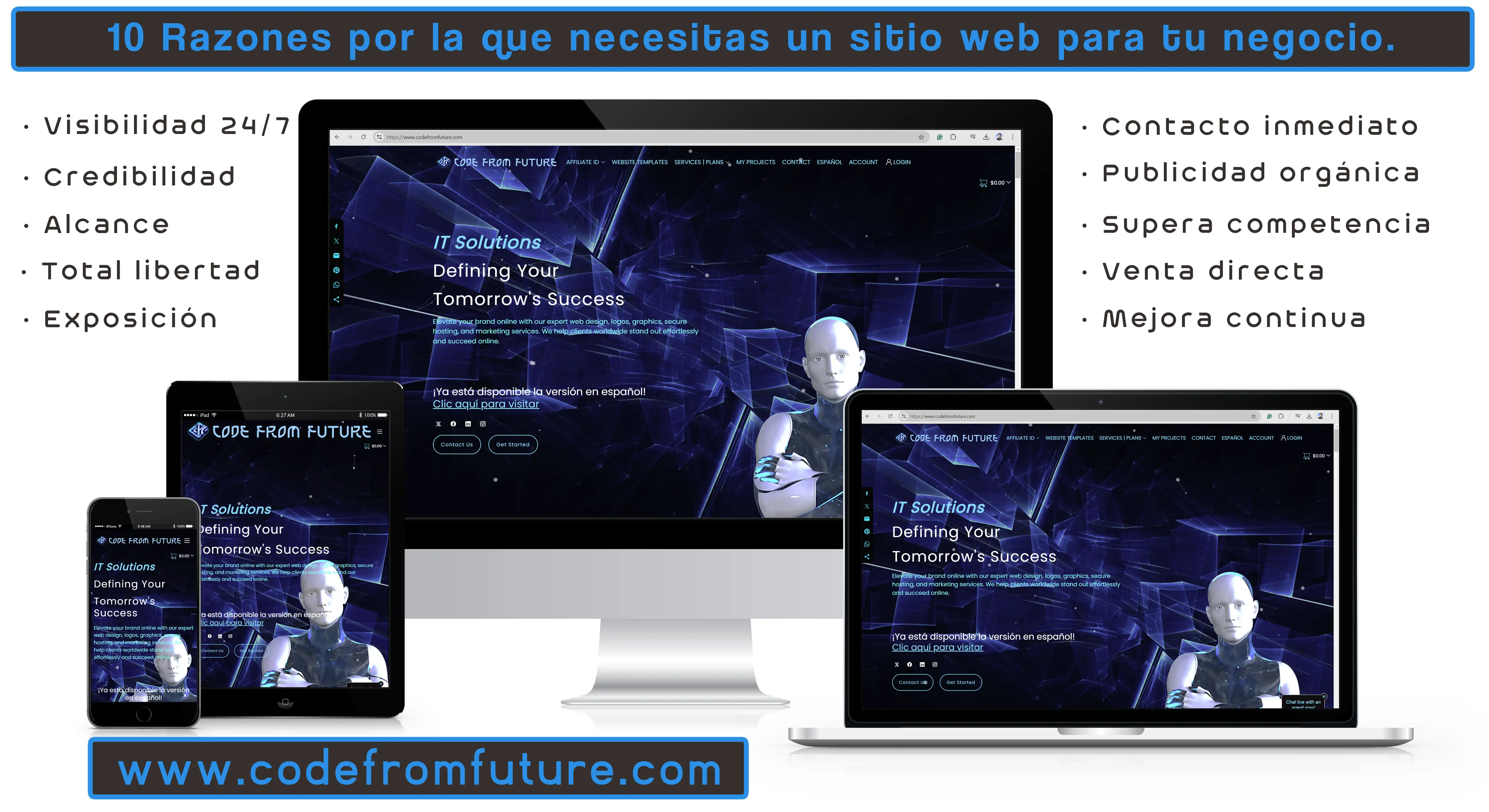 10 RAZONES POR LA QUE NECESITAS UN SITIO WEB PARA TU NEGOCIO.