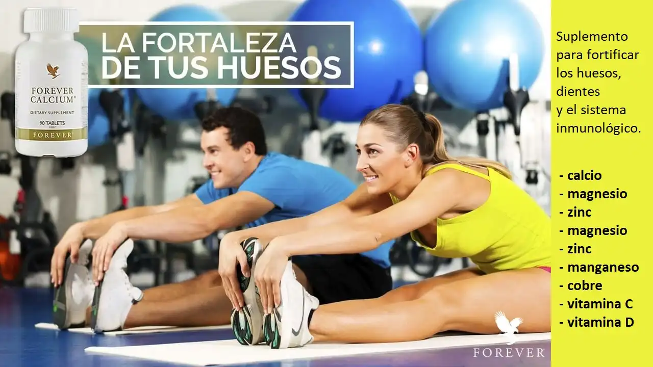Complemento alimenticio para el bienestar de huesos y dientes Calcium de Forever Living