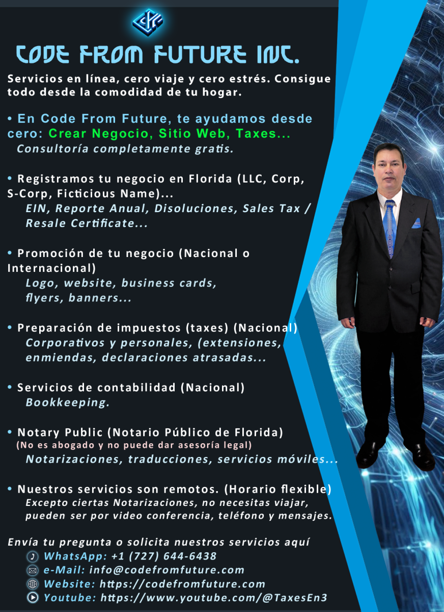 Registramos tu negocio y preparamos tus impuestos: Dos de nuestros nuevos servicios.